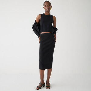 J.Crew Sweater Tube Skirt Black Large